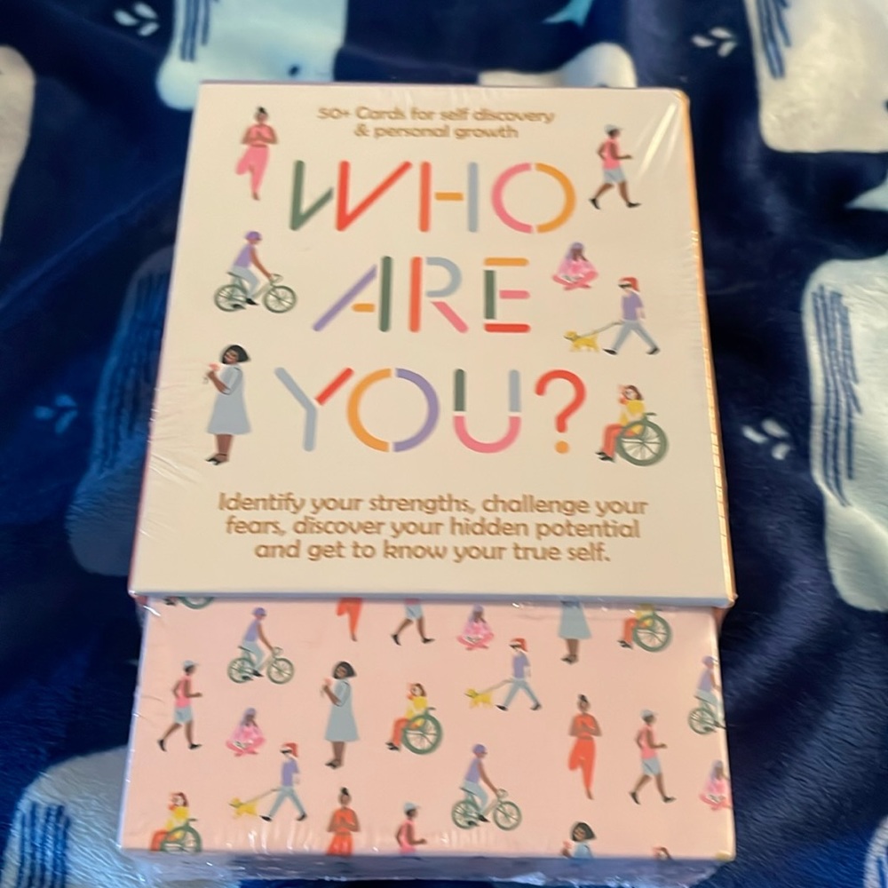 WHO ARE YOU? 50+ cards for self discovery and personal growth.